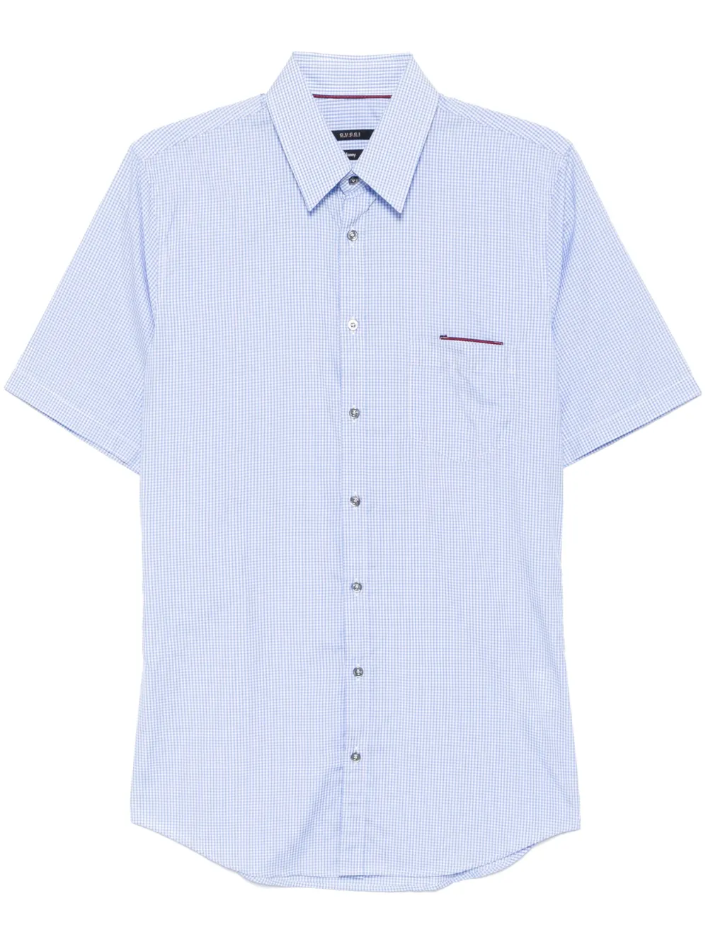 Gucci Geruit overhemd Blauw