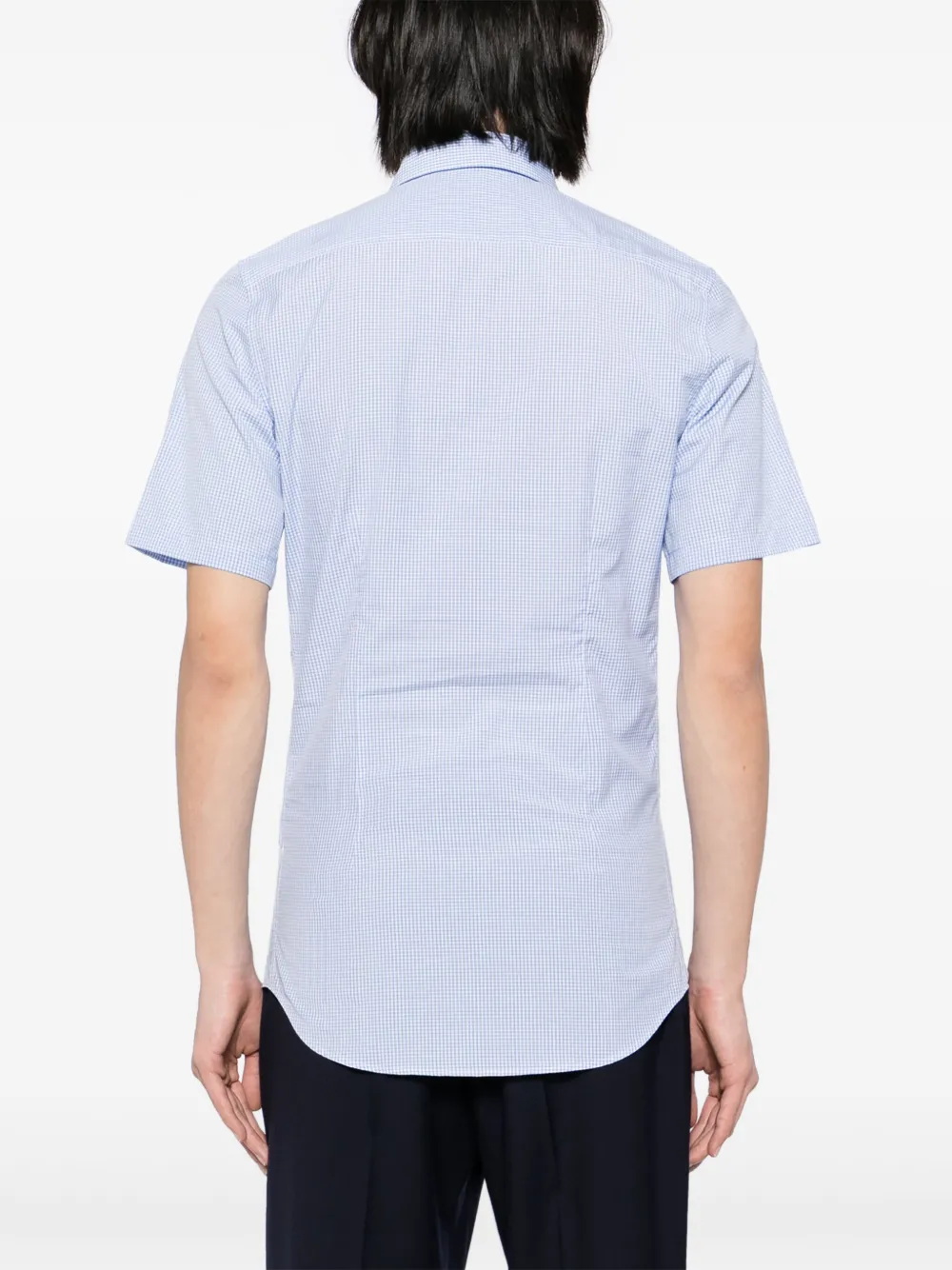 Gucci Geruit overhemd Blauw