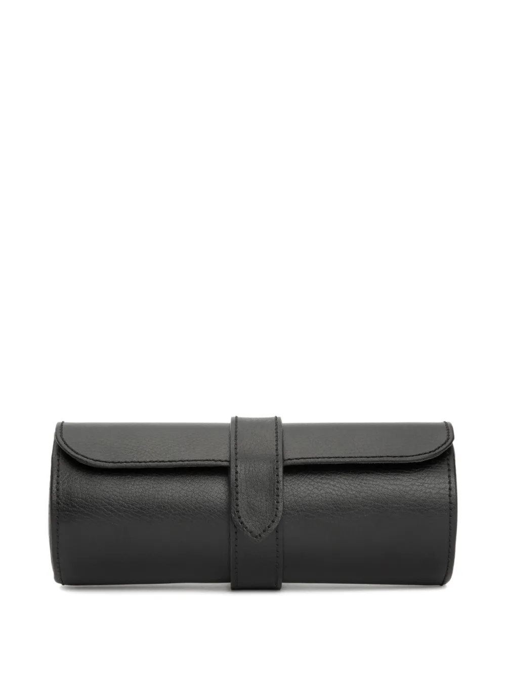 WOLF leather watch roll box | negro | Image 1