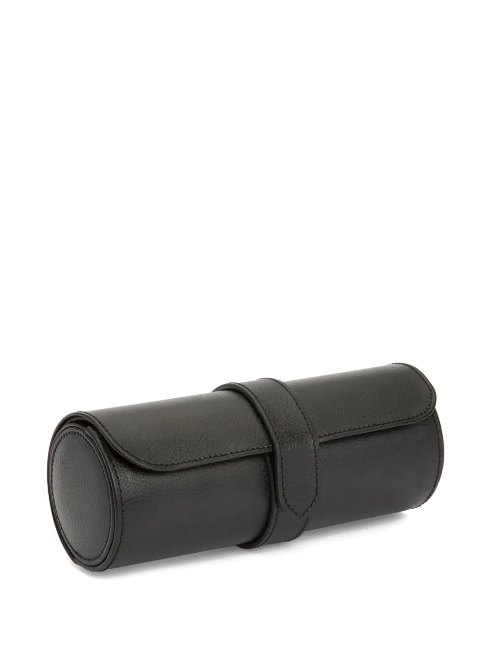  Wolf Leather Watch Roll Box - Black 