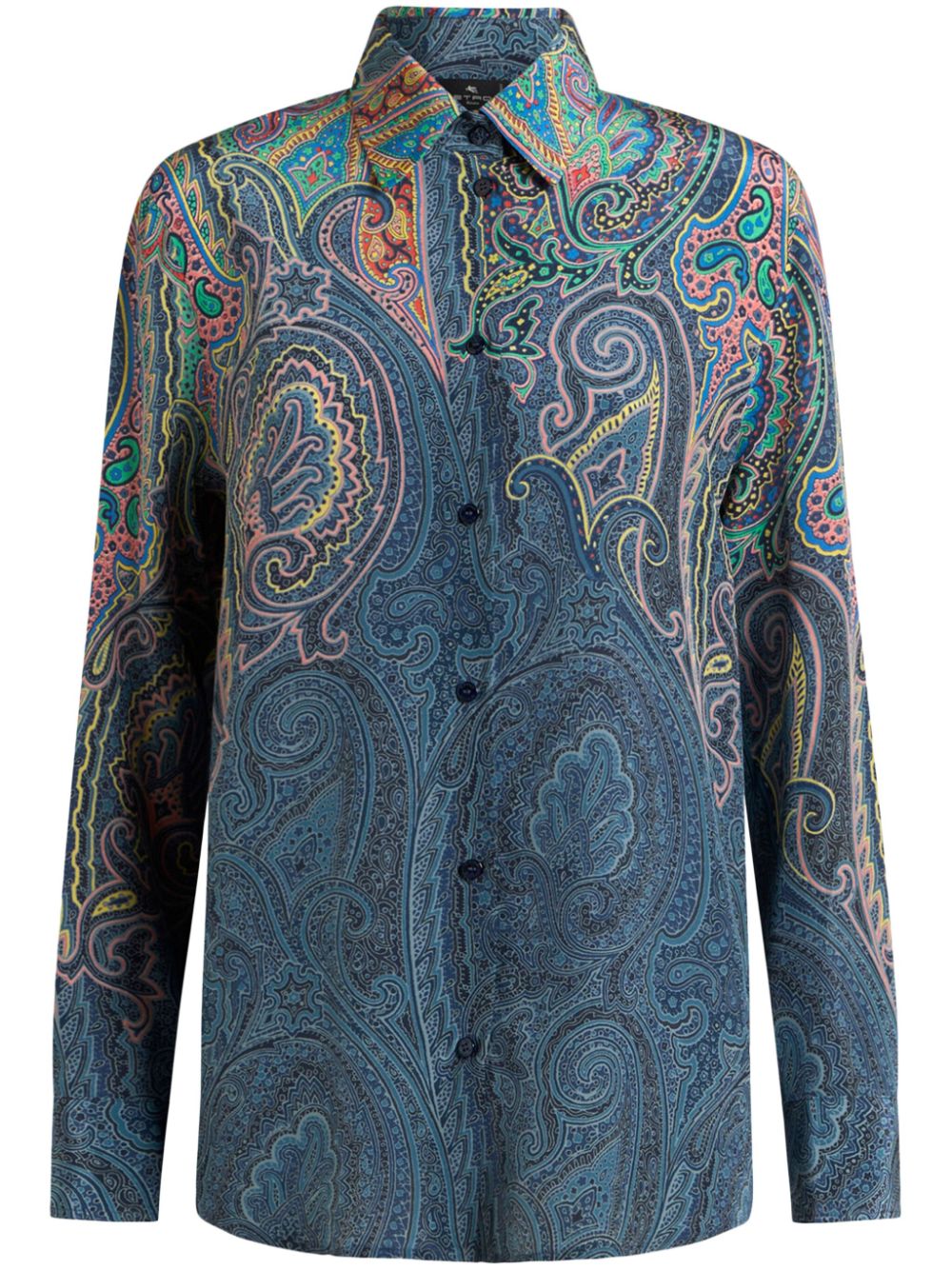 paisley-print shirt