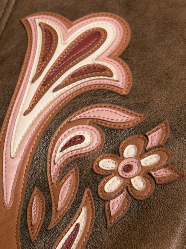 ETRO レザージャケット | ブラウン | FARFETCH JP