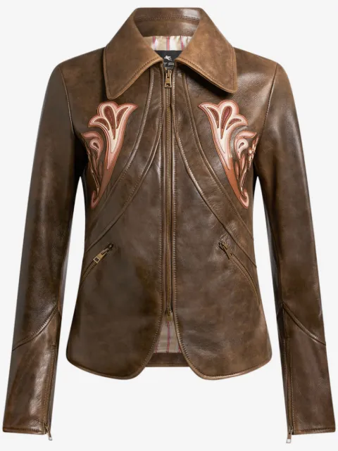 ETRO leather blazer
