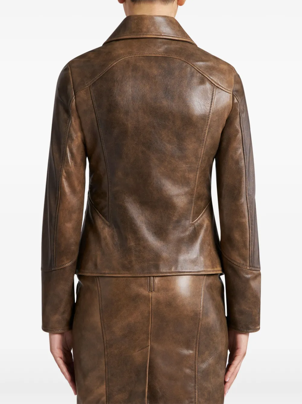 ETRO LEATHER BLAZER