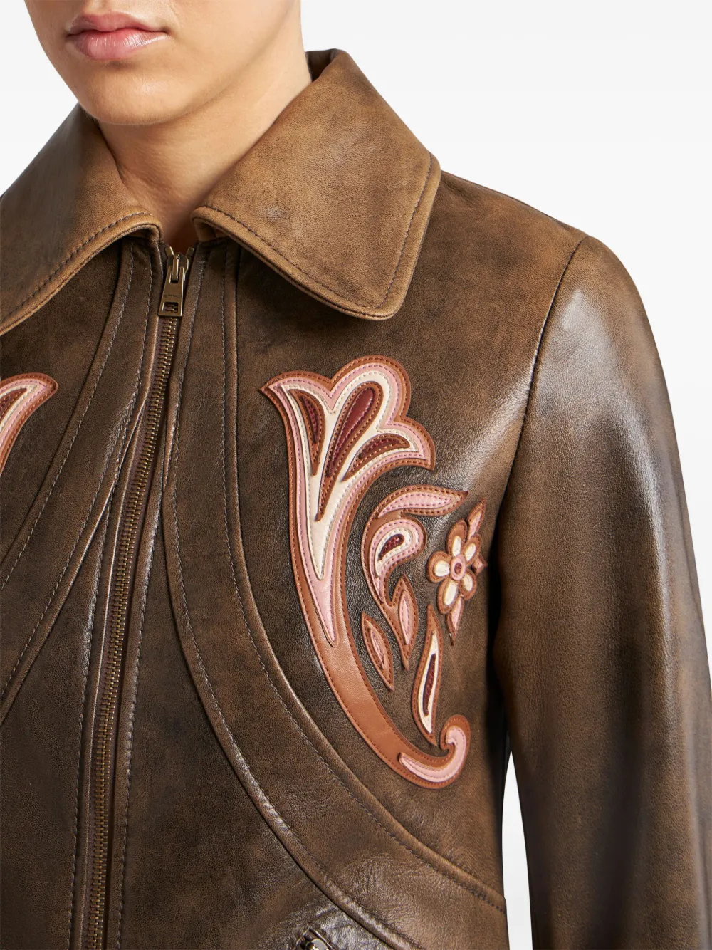 ETRO LEATHER BLAZER