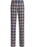 ETRO checkered trousers - Blue