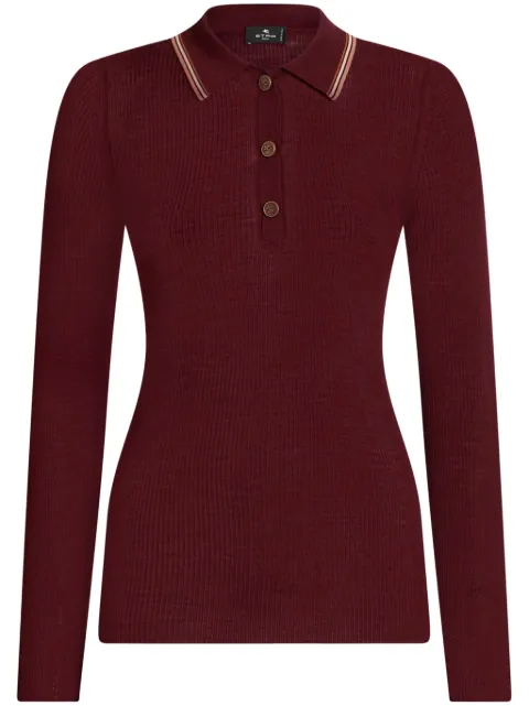 ETRO jacquard polo shirt