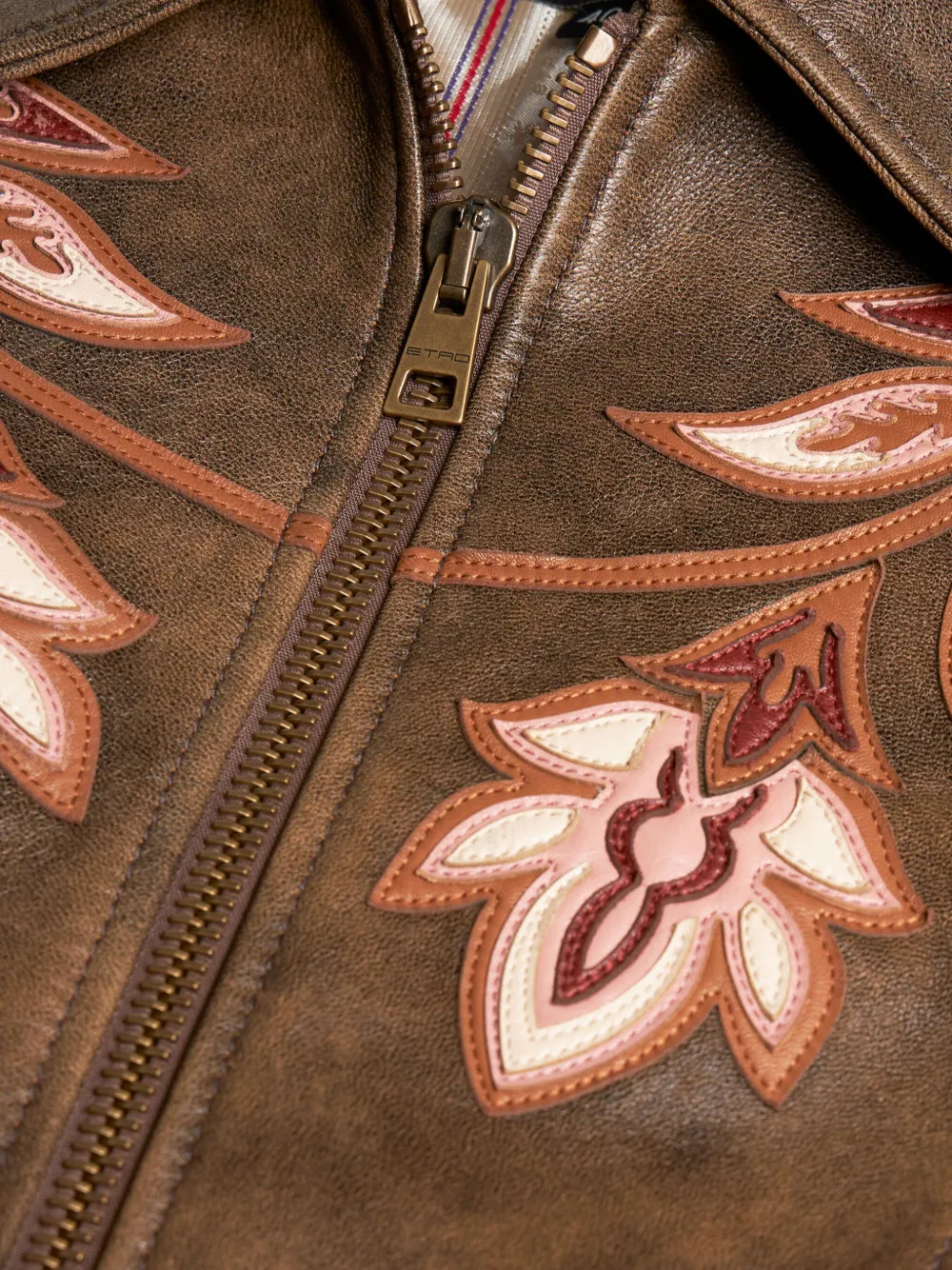 ETRO レザーコート | ブラウン | FARFETCH JP