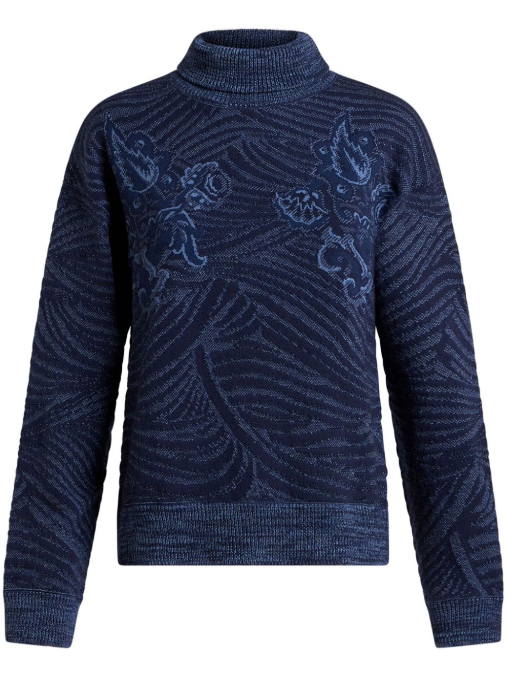 ETRO Coltrui met logo jacquard Blauw