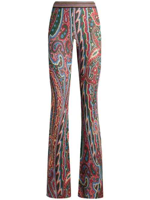 Pantalon en maille à motif cachemire - ETRO - Modalova