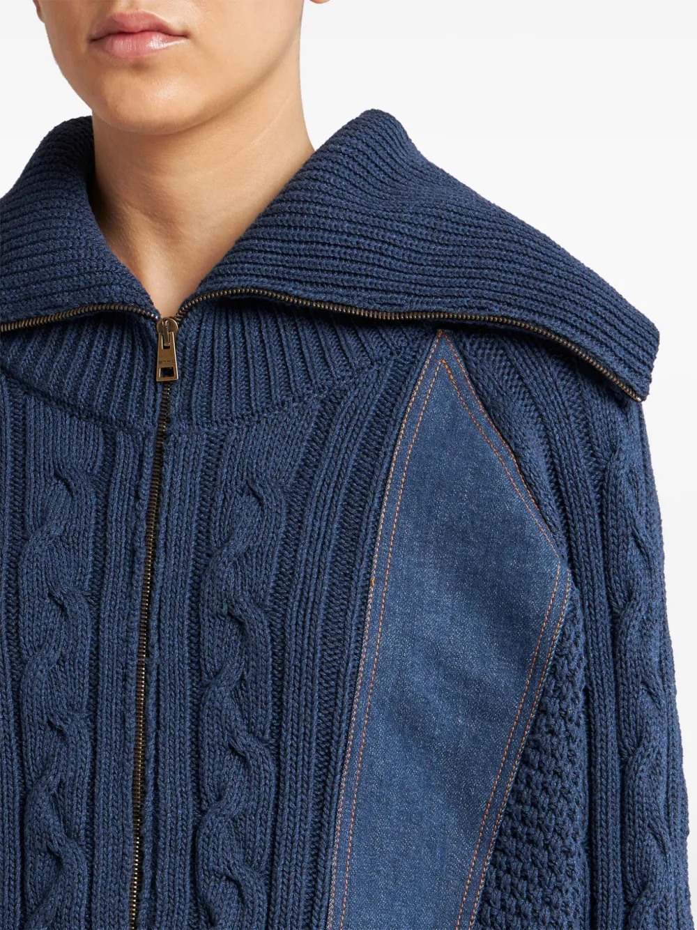ETRO Vest met vlakken Blauw