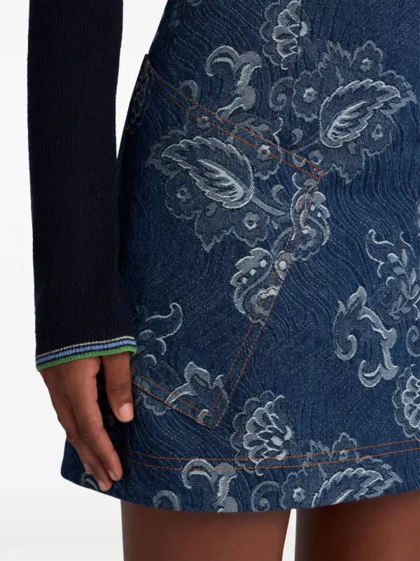 ETRO デニム ミニスカート | ブルー | FARFETCH JP
