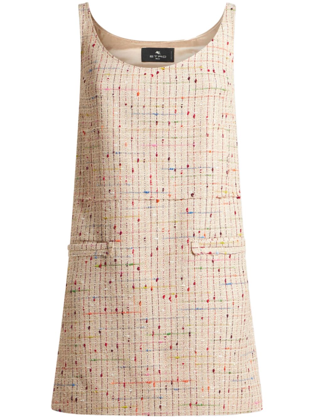 ETRO bouclé mini dress - Neutrals