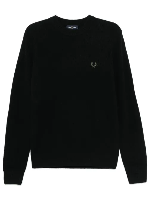 Pull à logo brodé - Fred Perry - Modalova