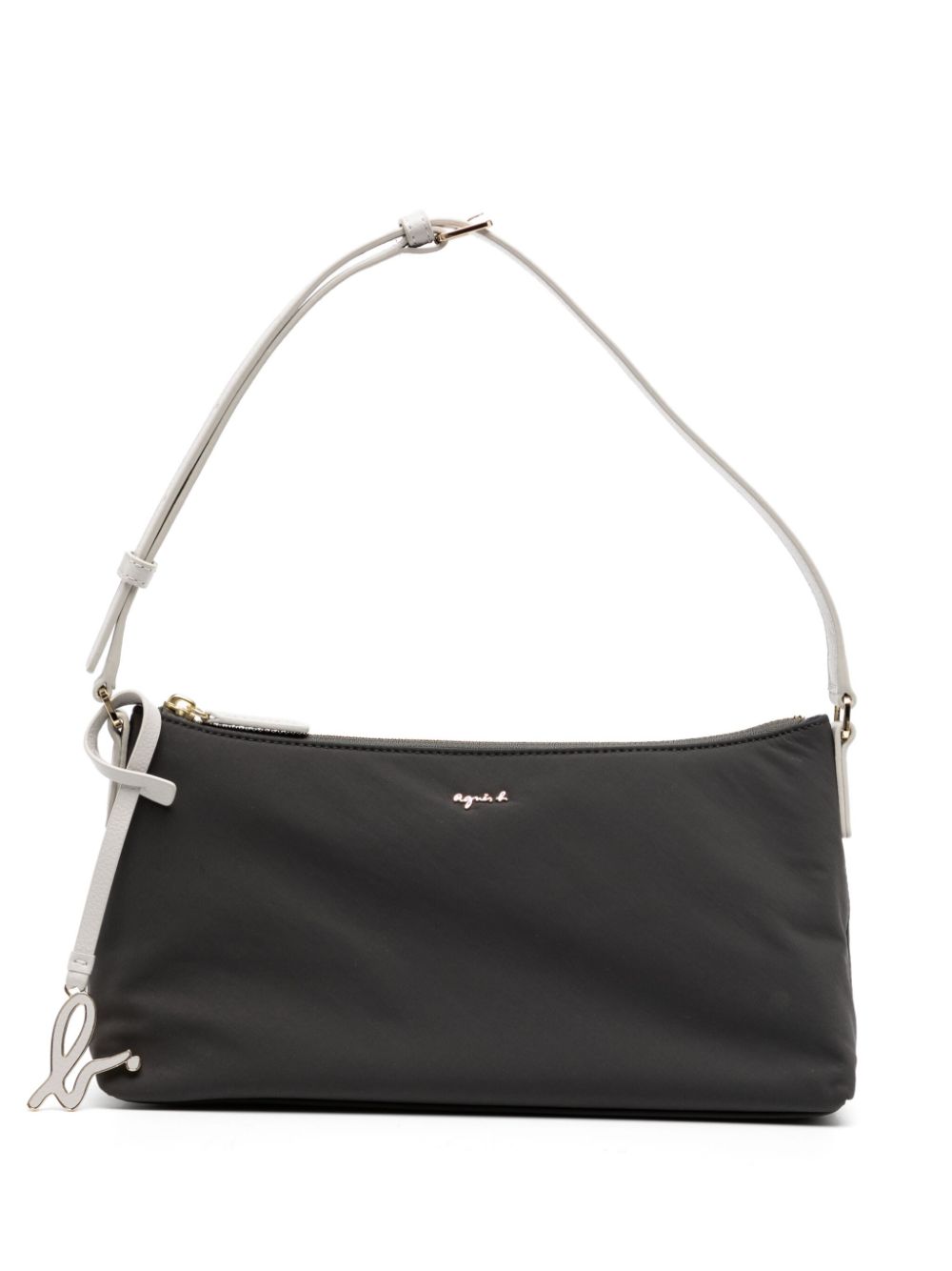 logo plaque zip-fastening cross body bag