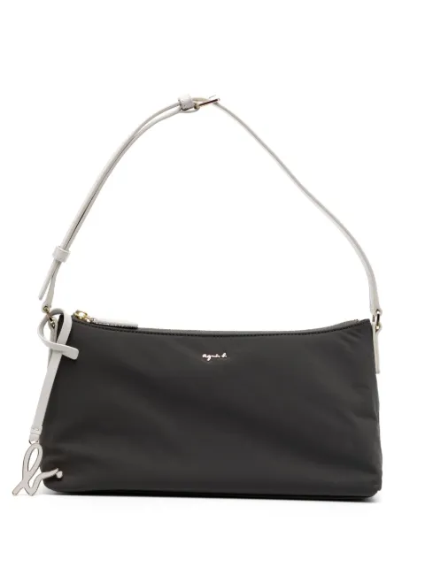 agnès b.  logo plaque zip-fastening cross body bag