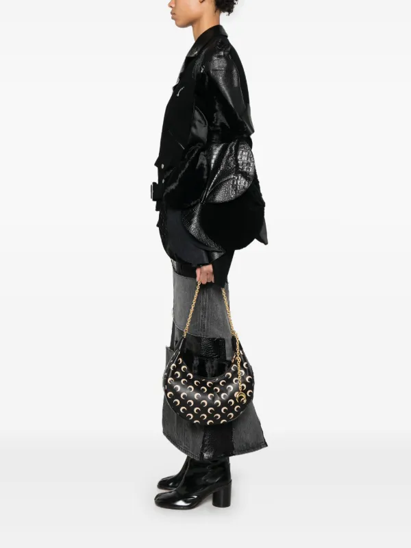 Marine Serre Eclips ショルダーバッグ ミニ | ブラック | FARFETCH JP
