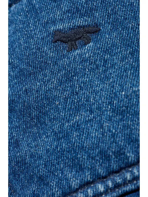Maison Kinema Nylon pull over blue サイズM MAISON KITSUNÉ Chillax Patch Crewneck in Blue | SVD USA