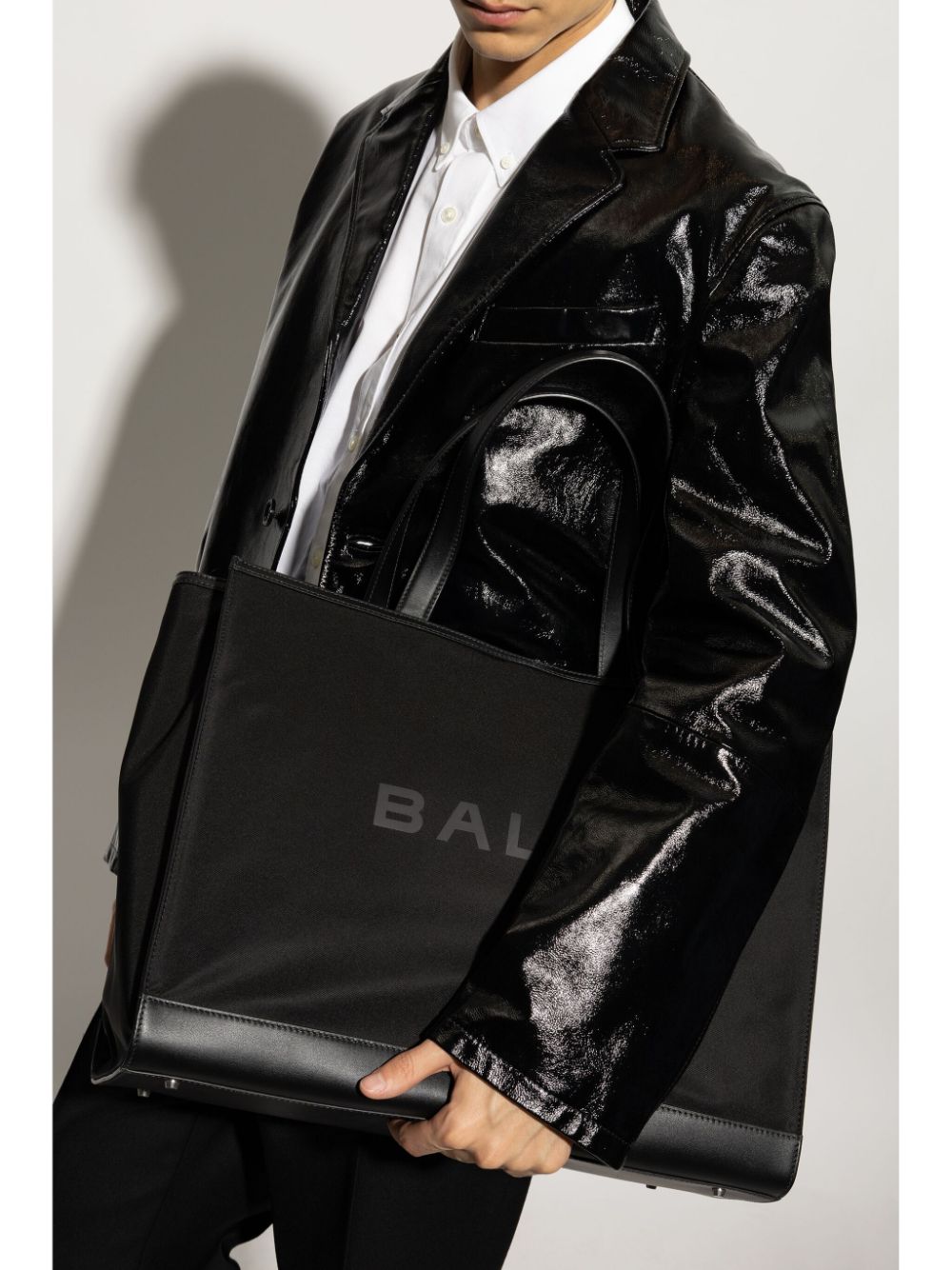 Bally logo-print tote bag - Zwart