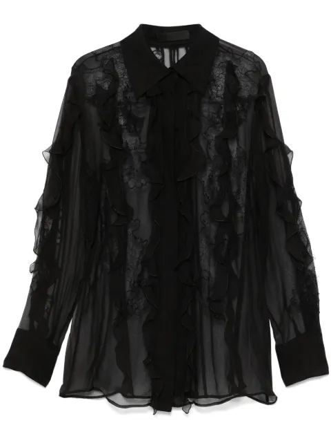 Valentino Garavani floral-embroidered blouse