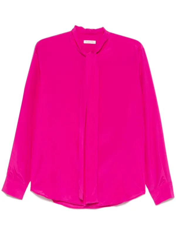 VALENTINO GARAVANI シルク100% フローラル長袖シャツ 6｜Yahoo