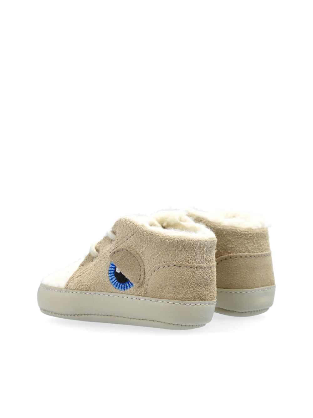 VEJA Kids x BigStuffed suède babyschoentjes Bruin