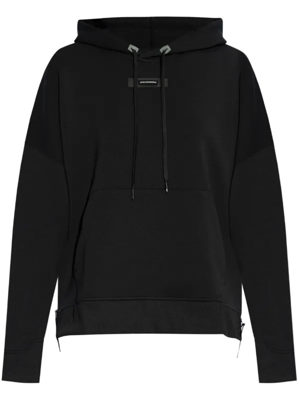 売れ筋商品|||ダナ キャラン ニューヨーク カットソー トップス レディース Women's Embroidered-Logo Pullover Hoodie Black DKNY Women's Sweatshirt Warm Trendy Feltpatch Tops, Gold, 10