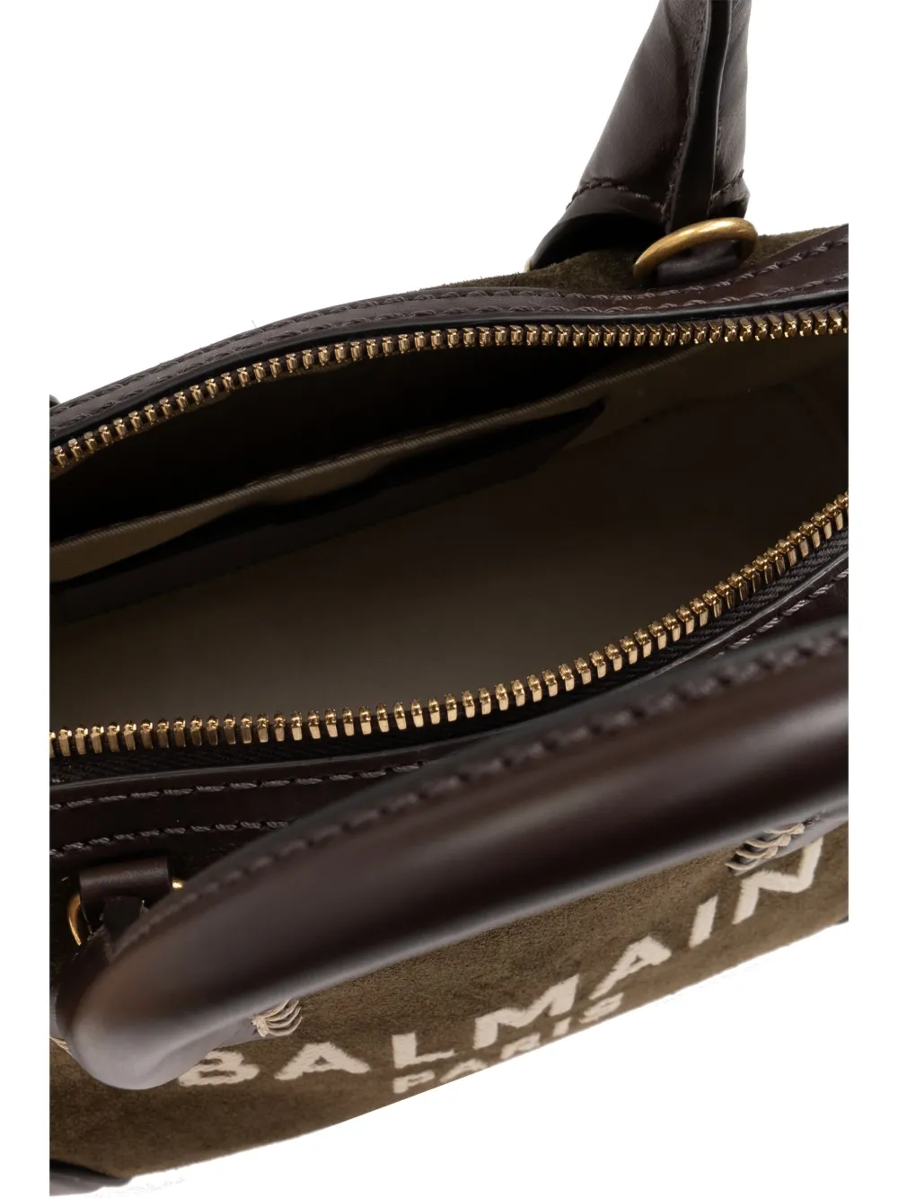 Balmain Shopper met logopatch Groen
