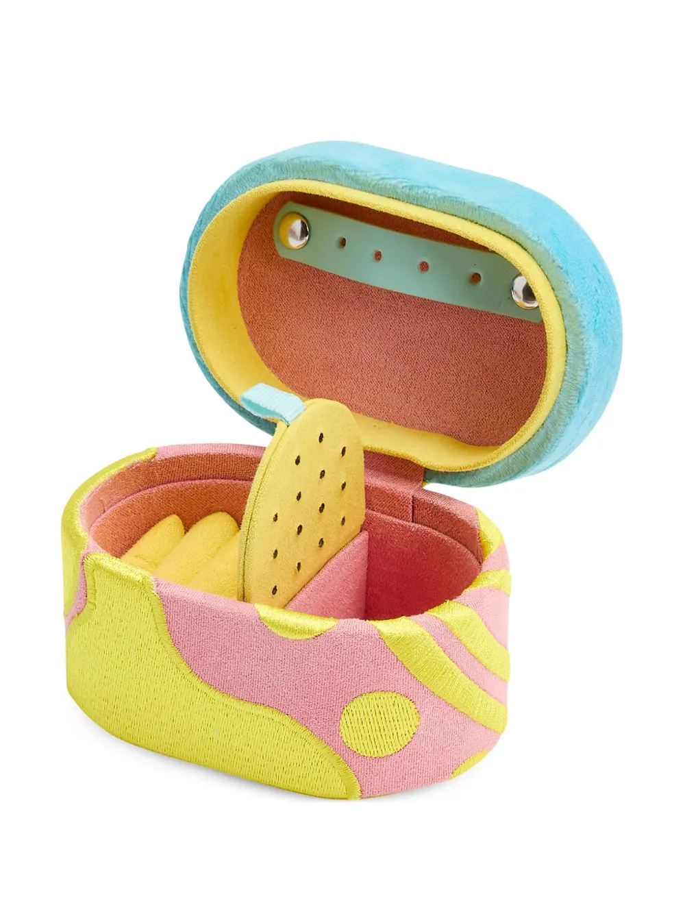 Wolf X Bea Bongiasca Textured Oval-shaped Storage Box In Multi