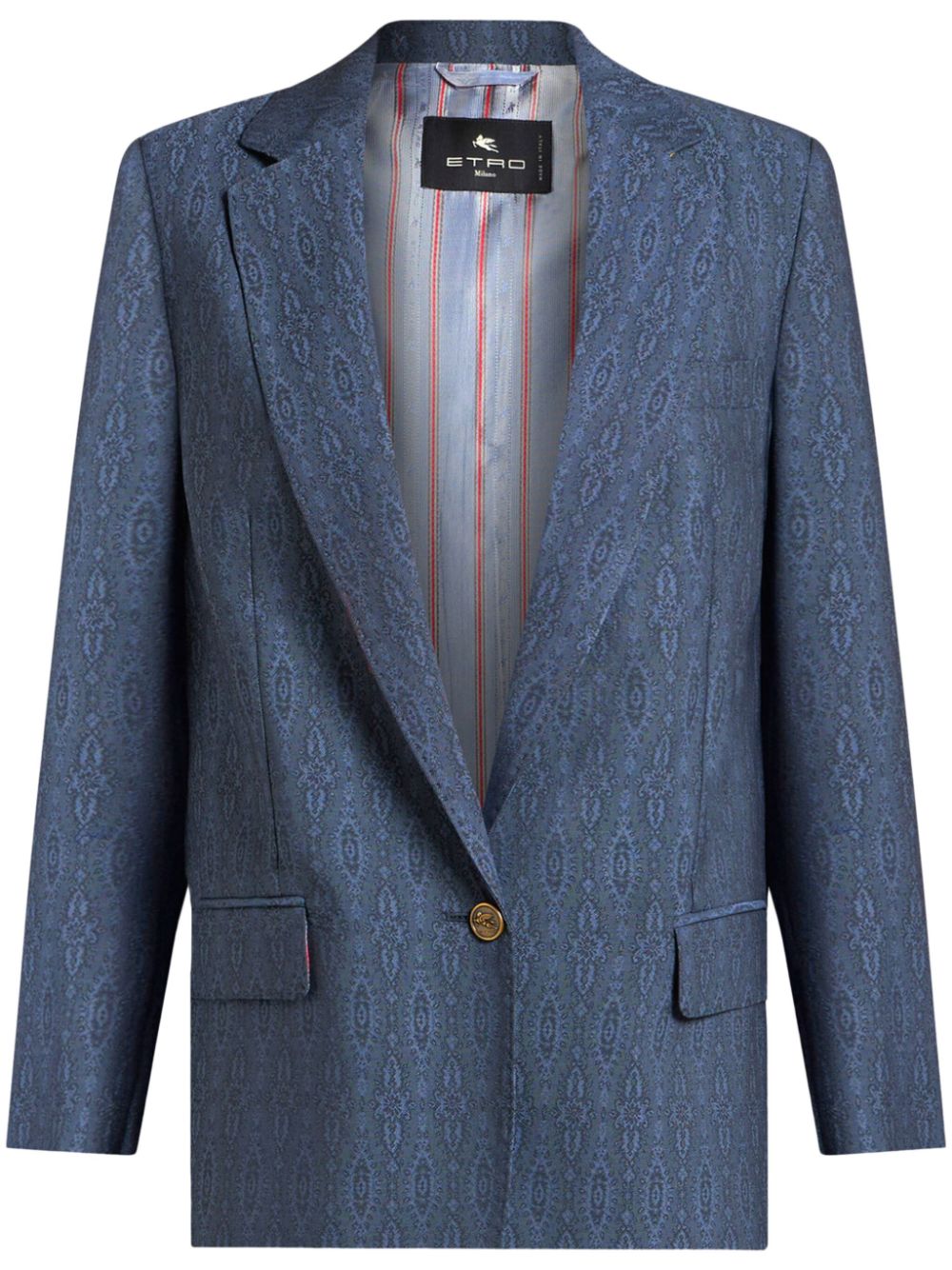 ETRO Wollen blazer Blauw