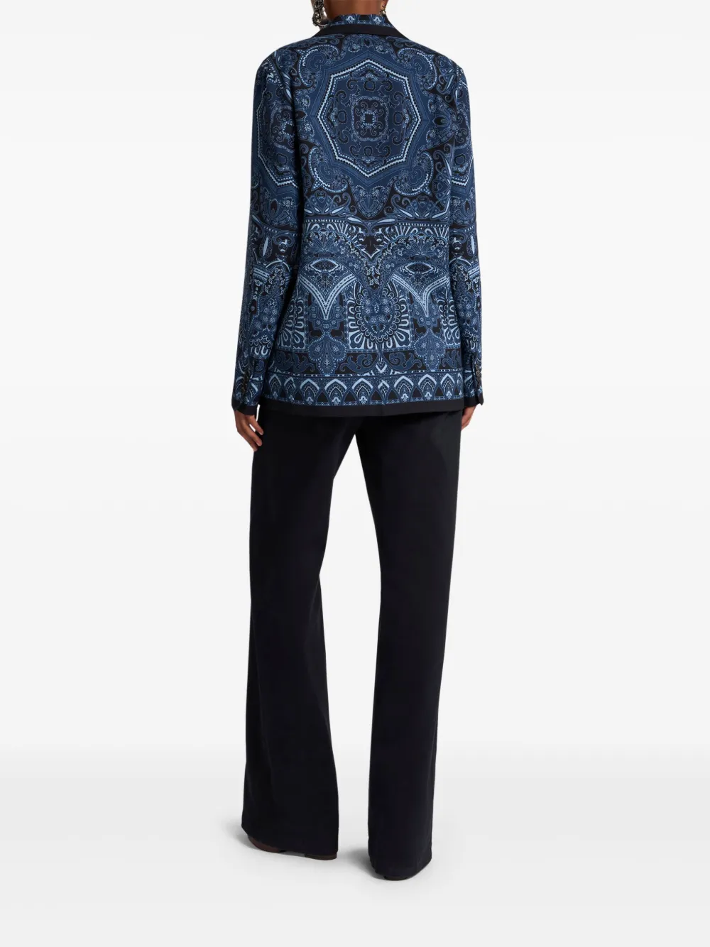 ETRO Omkeerbare blazer met print Blauw