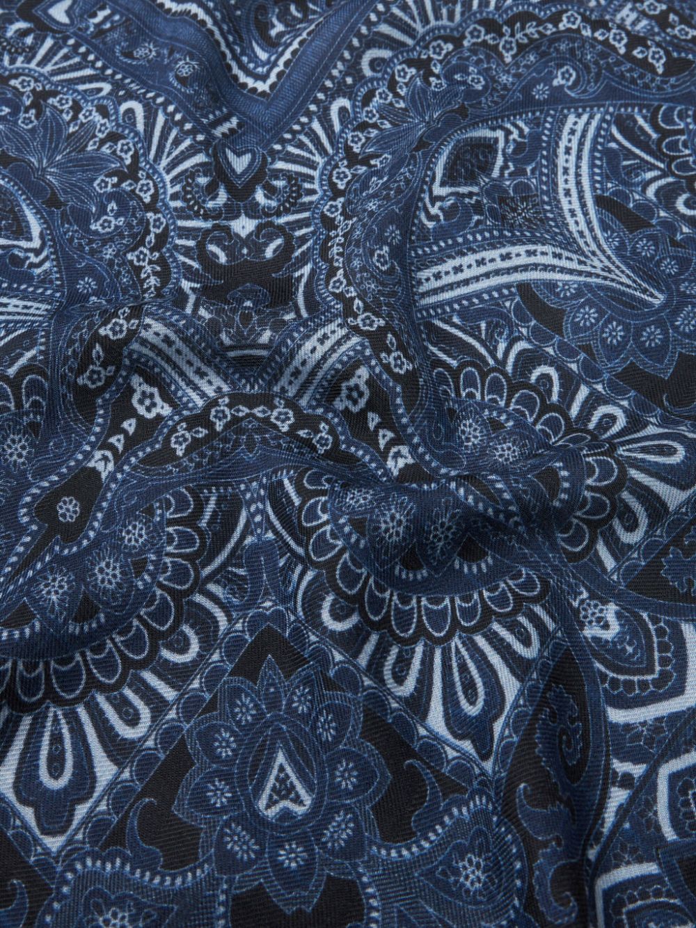 ETRO printed scarf - Blauw