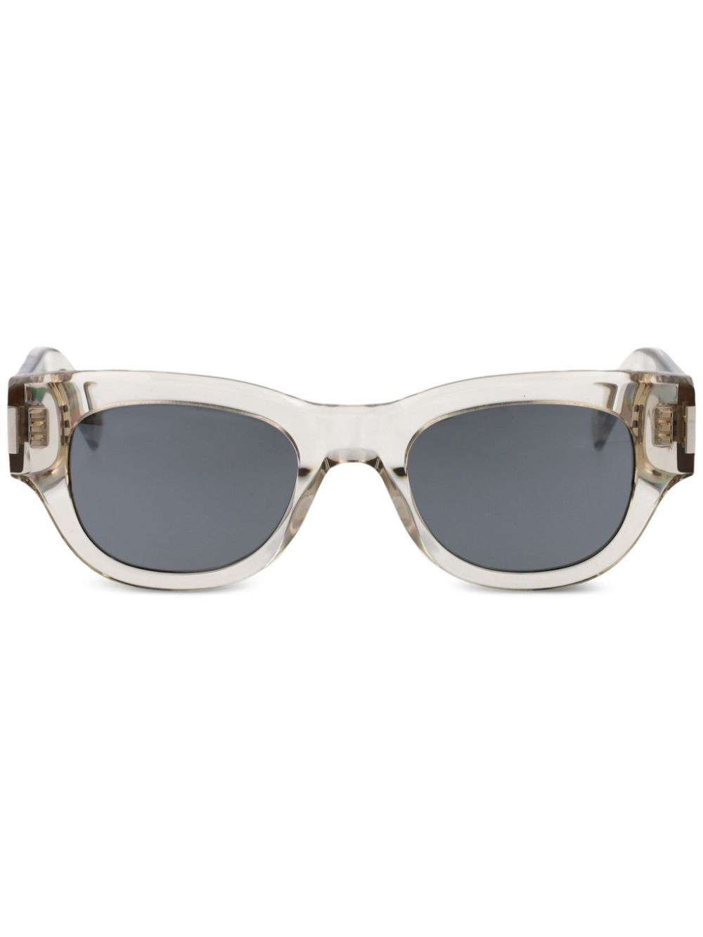 Saint Laurent Eyewear Zonnebril met vierkant montuur Bruin