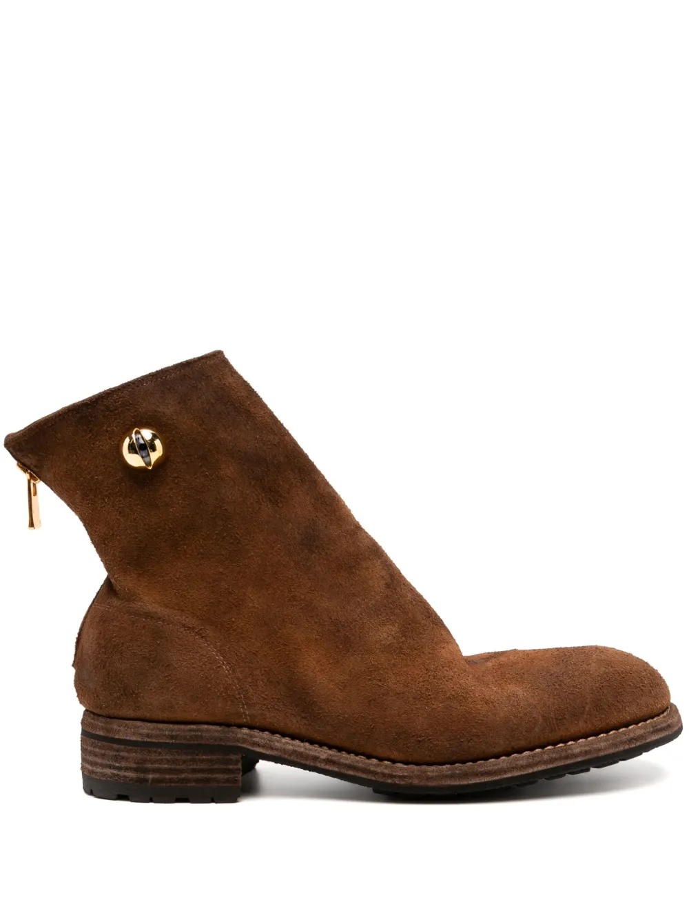Guidi bottines à fermeture zippée | marron | Image 1