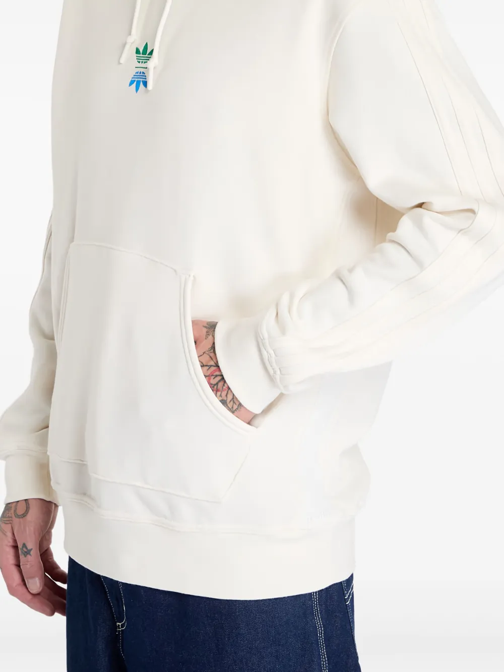 adidas Sweater met geborduurd logo Wit
