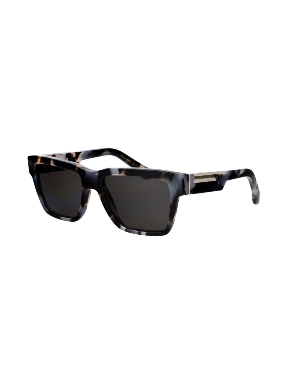 Shop Dolce & Gabbana Logo-engraved Sunglasses In Black