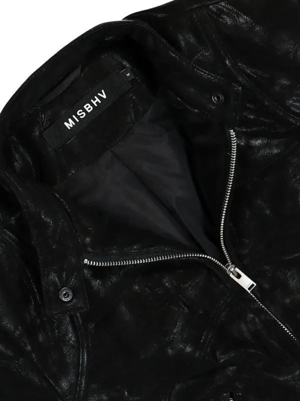 MISBHV Cropped faux-leather Jacket | Black | FARFETCH
