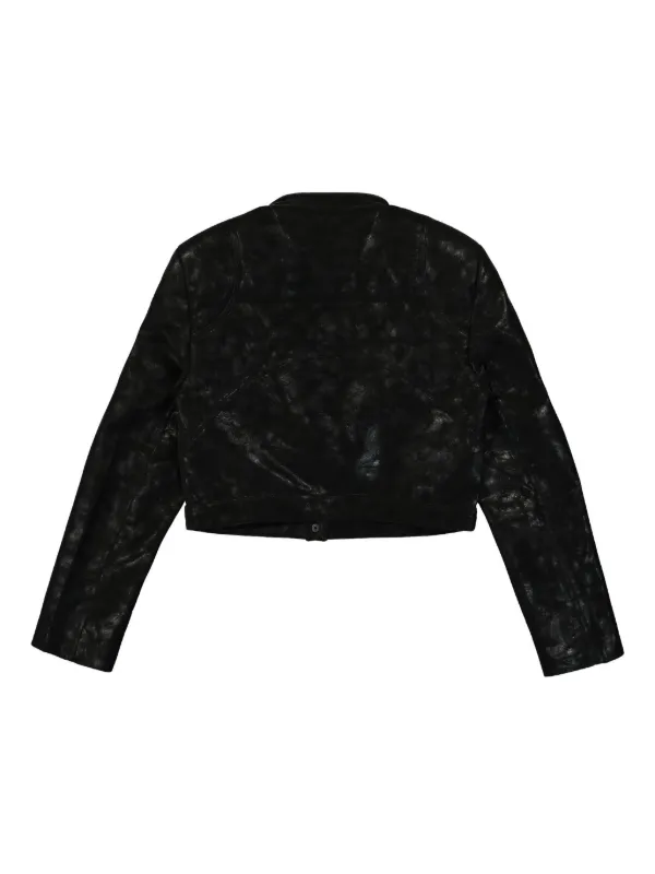 MISBHV Cropped faux-leather Jacket | Black | FARFETCH