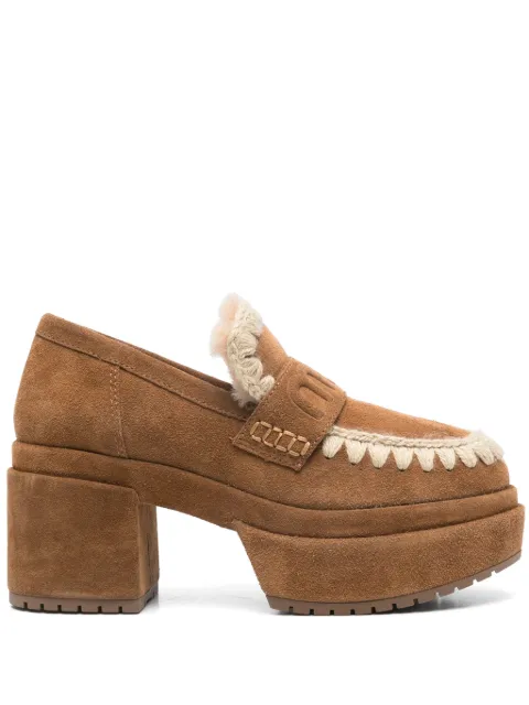 Mou 65mm platform loafers