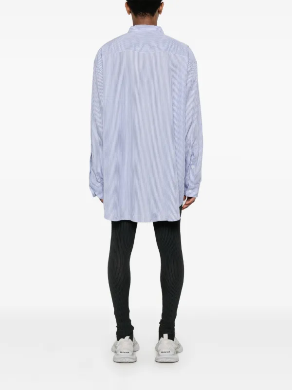 Balenciaga ストライプ シャツ | ブルー | FARFETCH JP