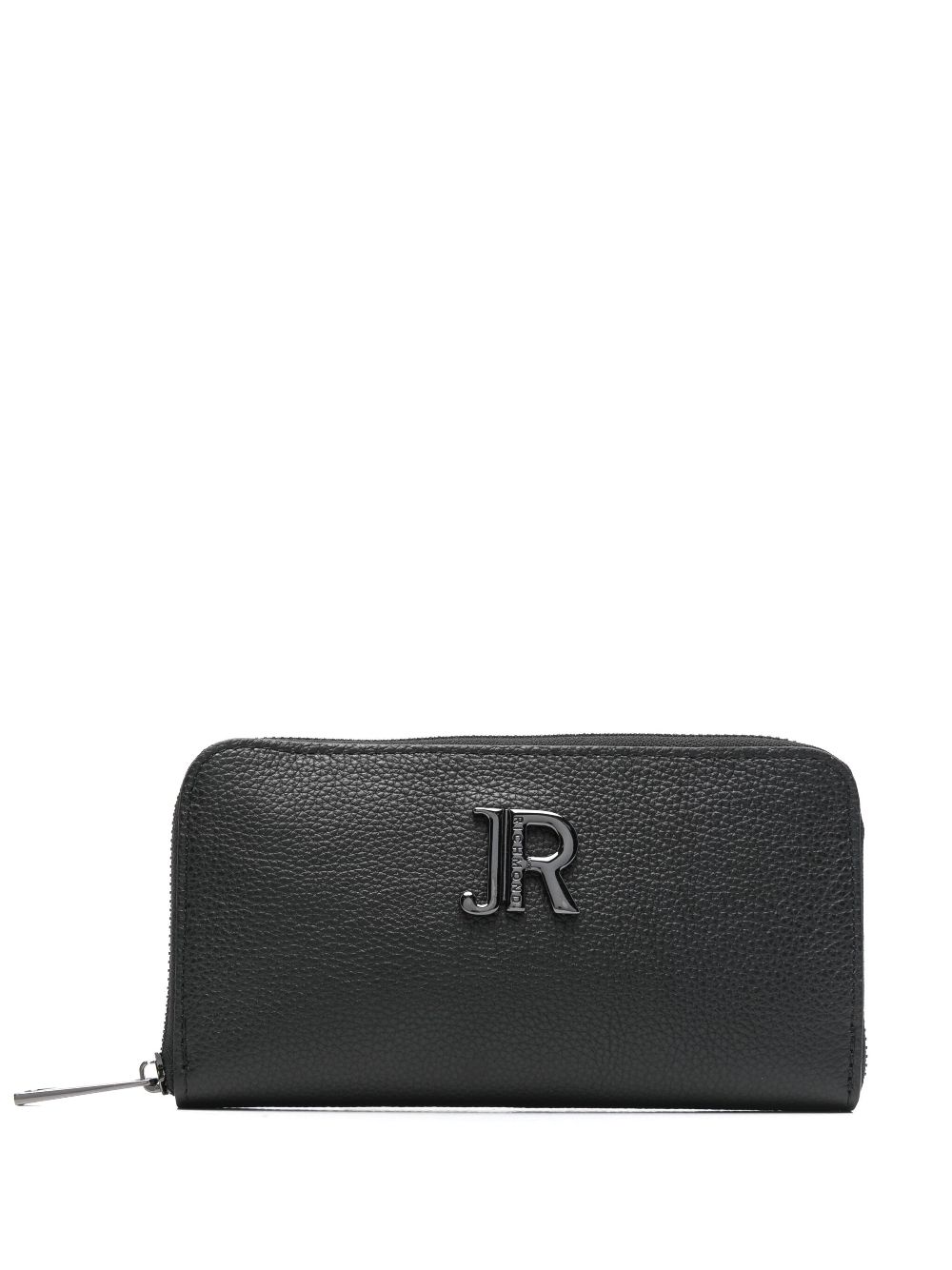 John Richmond logo-lettering wallet - Black