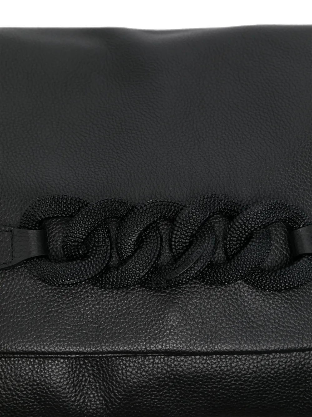 John Richmond Schoudertas met logoplakkaat Zwart