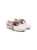 Eli1957 textured ballerina shoes - White