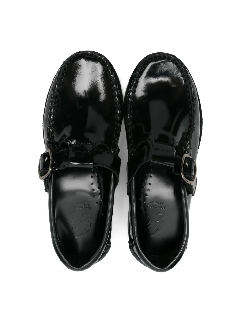 Eli1957 patent-finish loafers Black