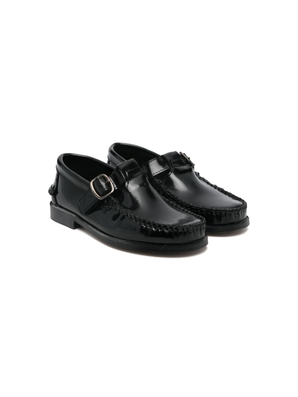 Eli1957 patent-finish loafers Black