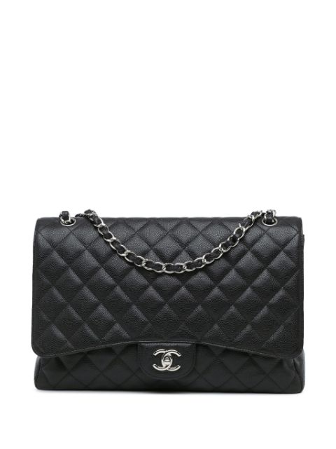 CHANEL 2009-2010 Maxi Classic Caviar Single Flap shoulder bag Women