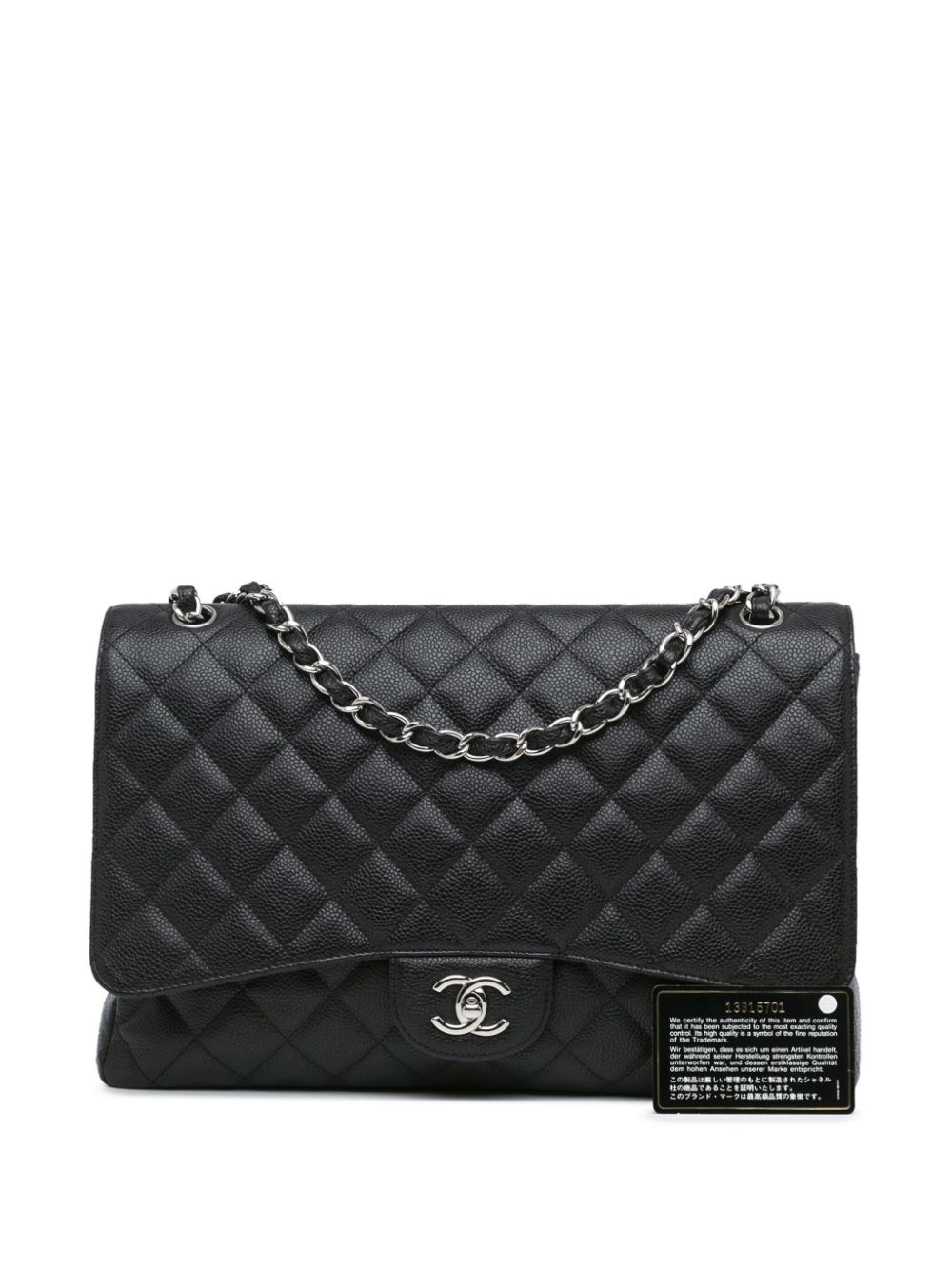 Affordable HOT SALE CHANEL 2009-2010 Maxi Classic Caviar Single Flap shoulder bag Women