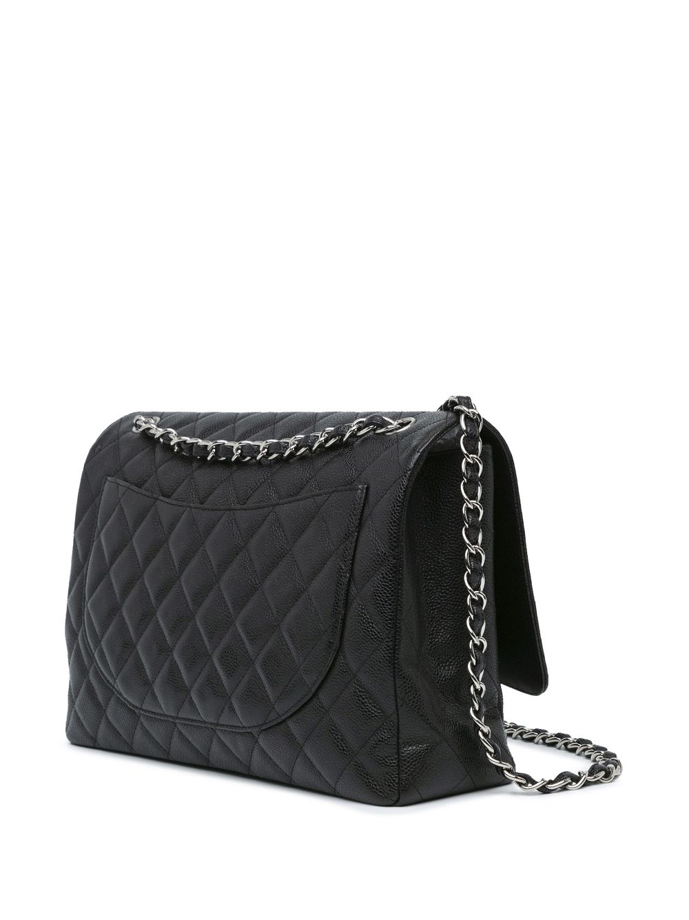 Affordable HOT SALE CHANEL 2009-2010 Maxi Classic Caviar Single Flap shoulder bag Women