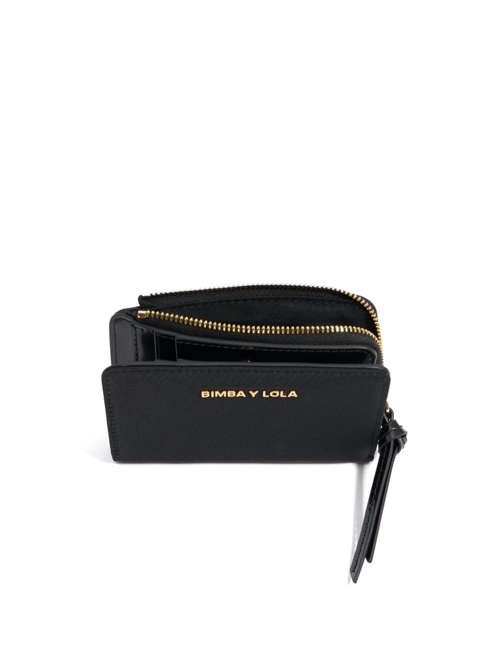 Shop Bimba Y Lola Logo Lettering Wallet In 黑色