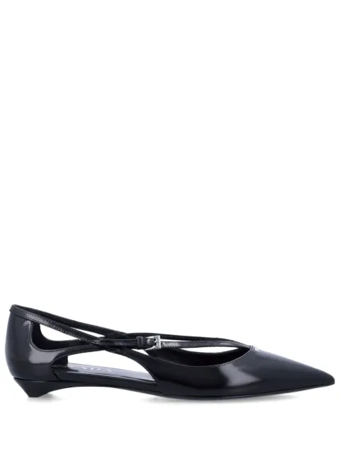 Prada cut-out ballerina shoes